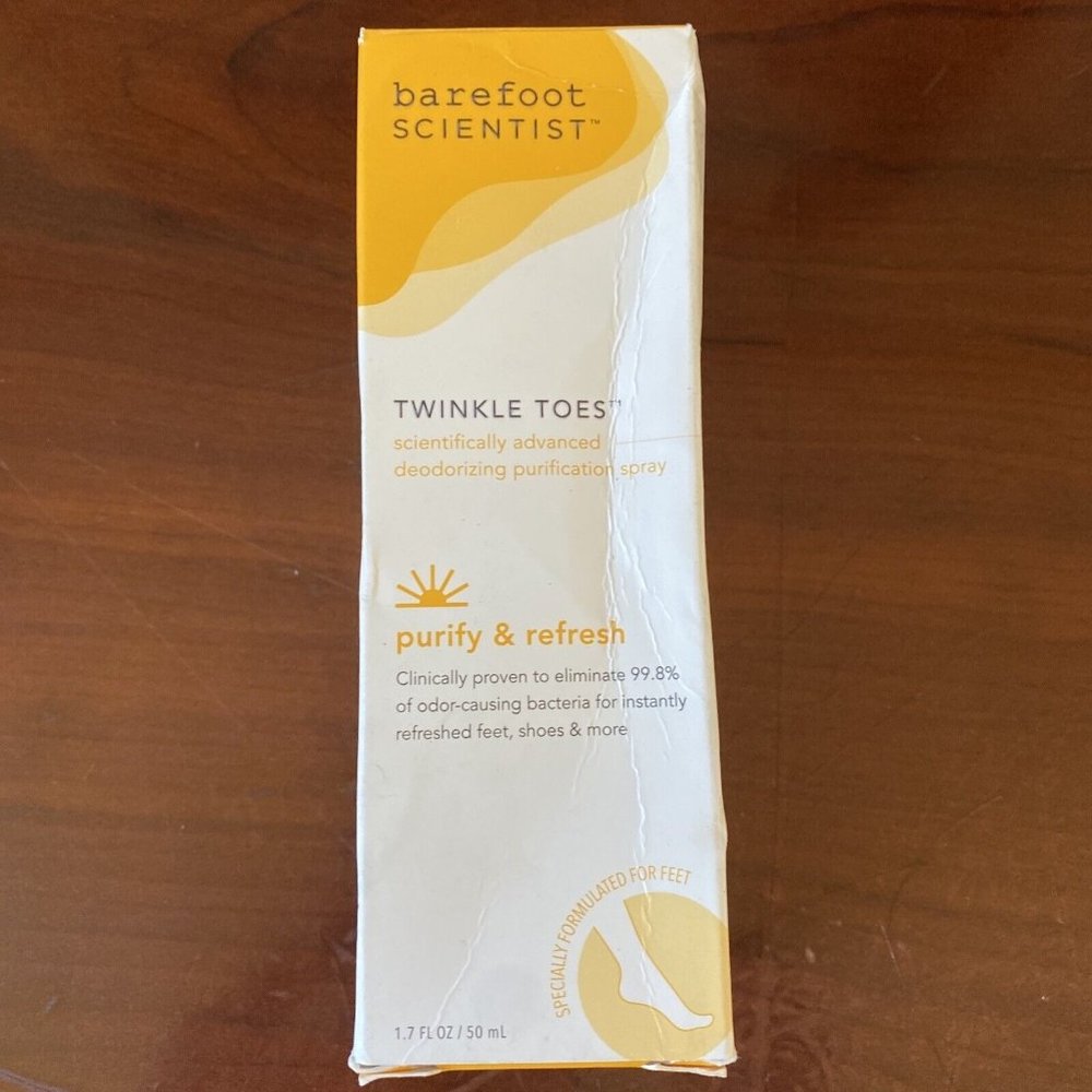 Barefoot Scientist Twinkle Toes Deodorizing Foot Purification Spray, 1.7 fl oz